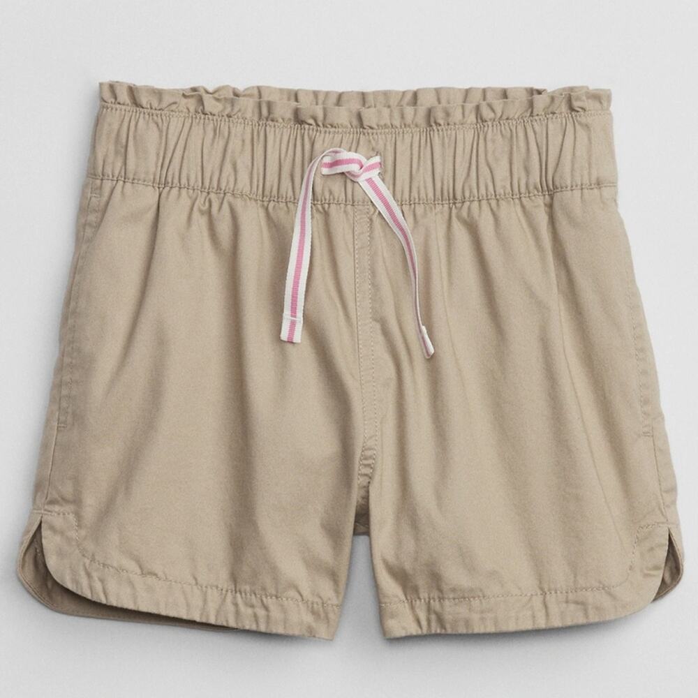 GAP KIDS Twill Pull-On Casual Cotton Shorts Sage Green Girl’s Size Large